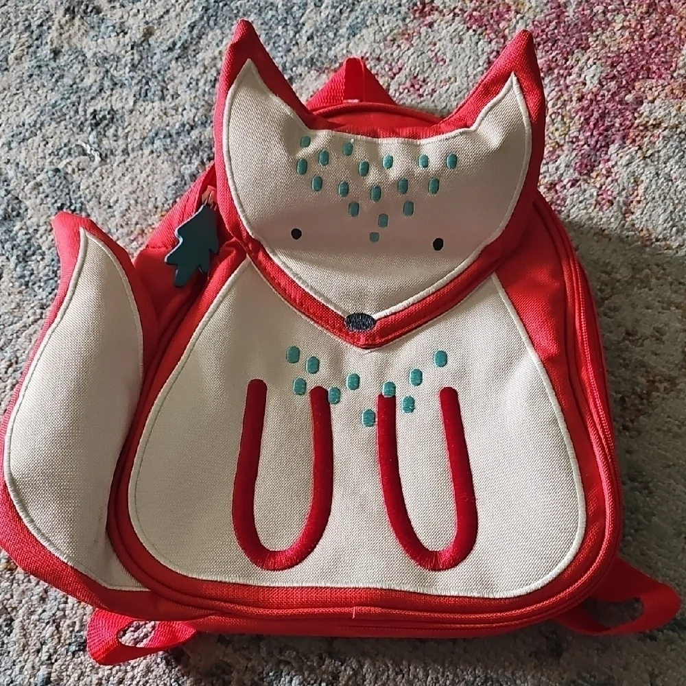 Nwot World Market Red Fox Childrens Lunchbox